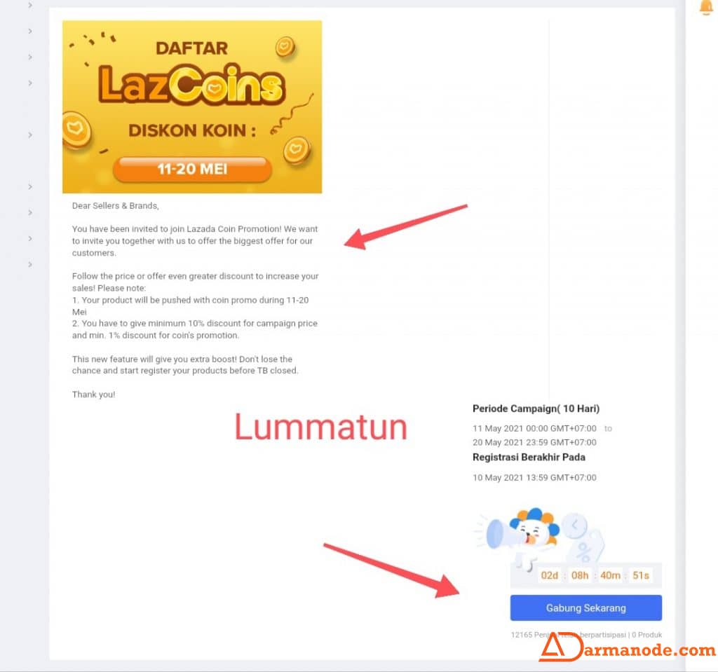promo campaign di Lazada