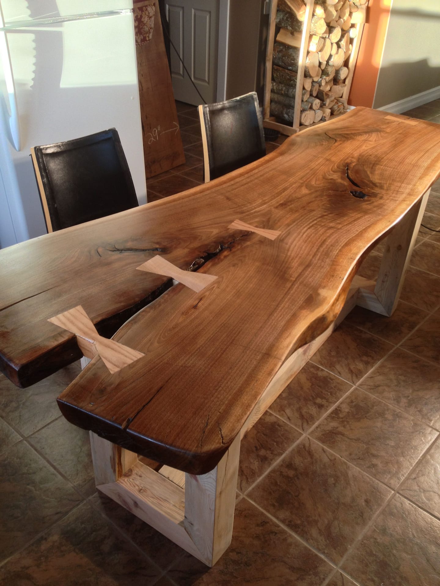 live edge table dining rooms rustic | Live edge dining table, Rustic