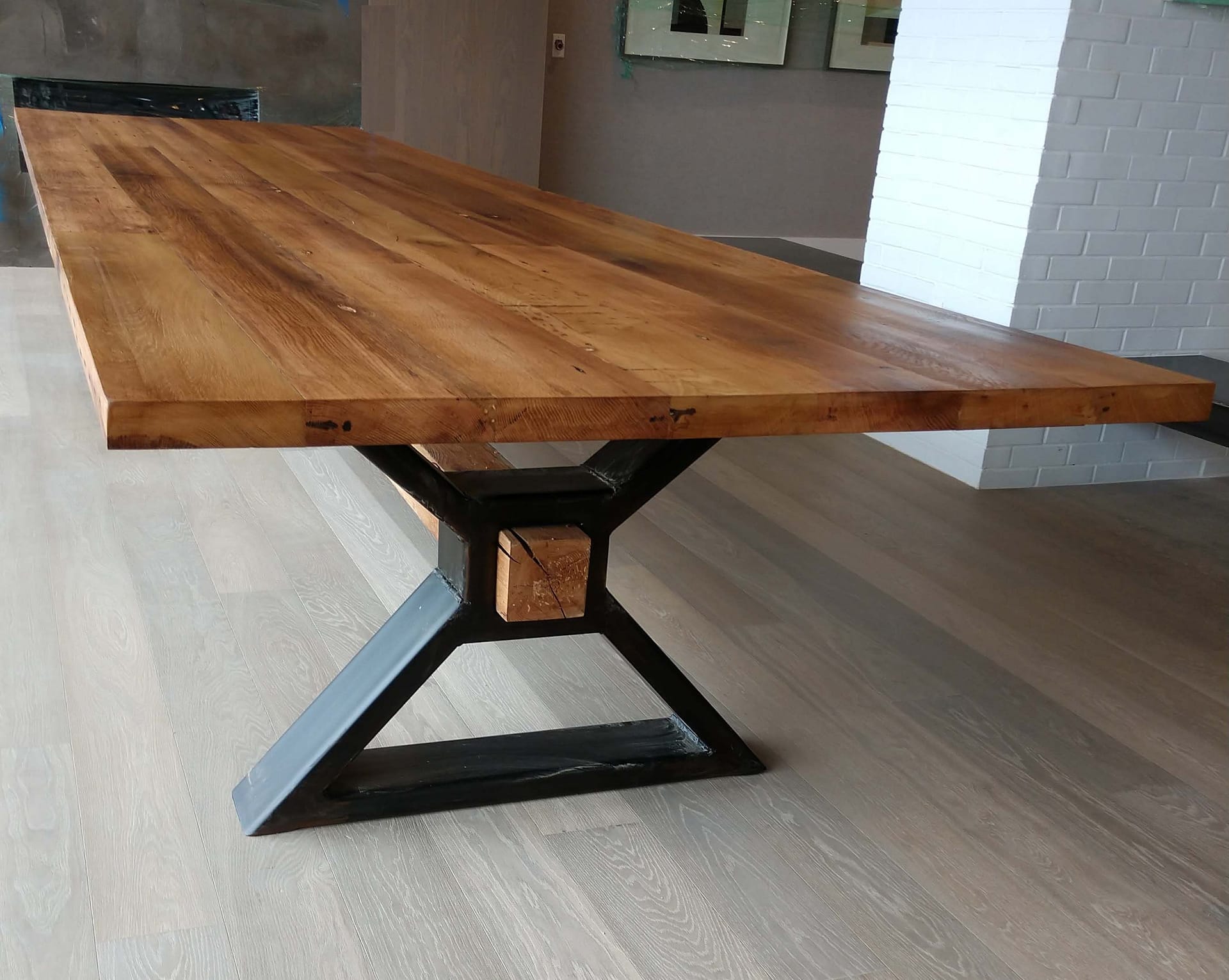 The Executive - Conference Table from Reclaimed Oak and Modern
